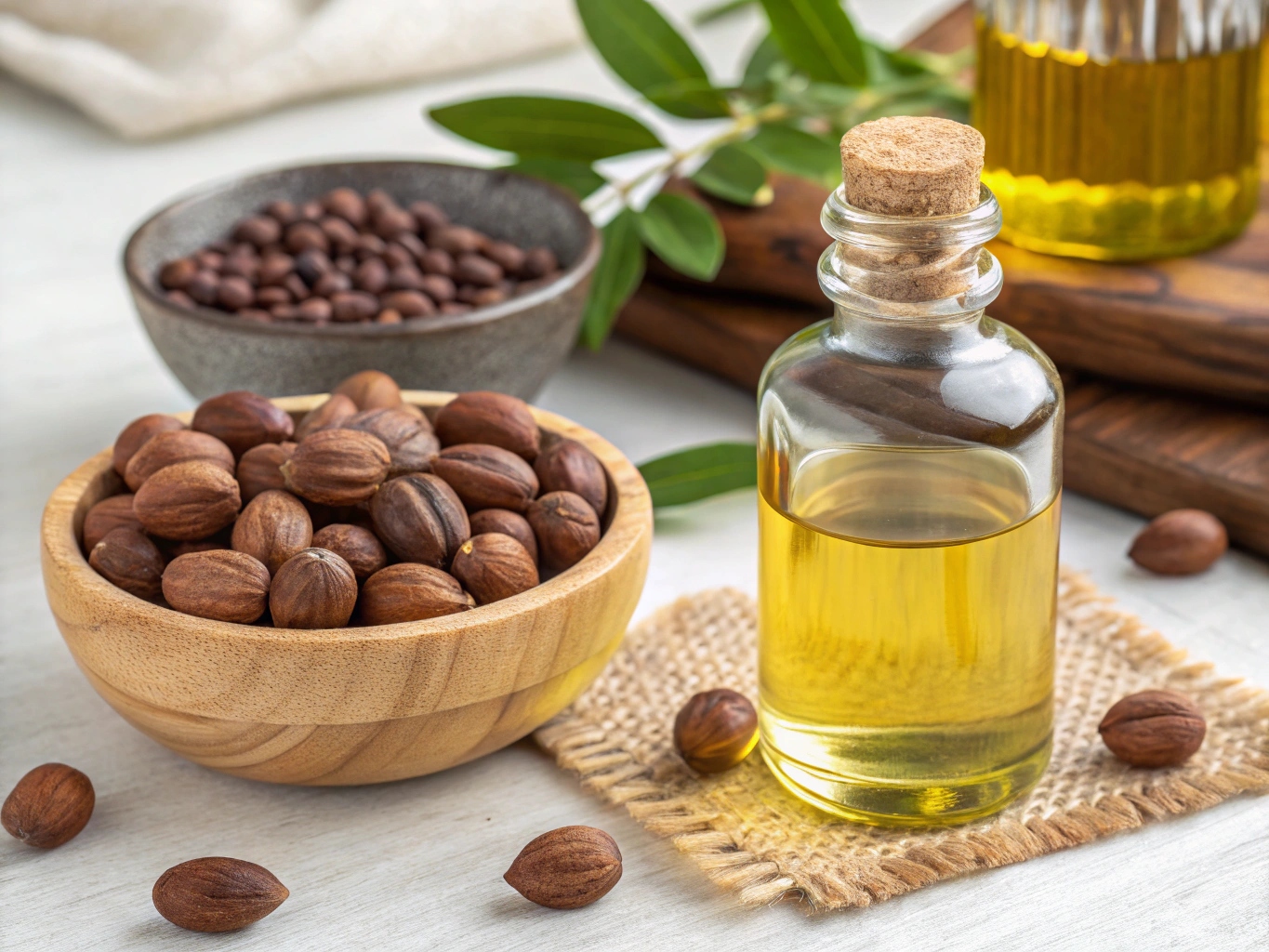 Jojoba olie met zaden