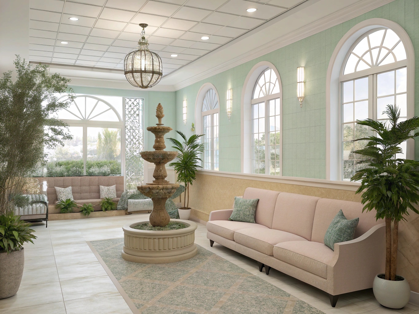 Serene wellness ruimte met natuurlijk licht